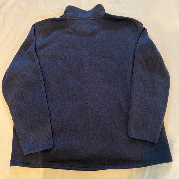 L.L Bean XXXL TALL Fleece Jacket Full Zip Navy Blue 504939 Slightly Fitted - Picture 4 of 4